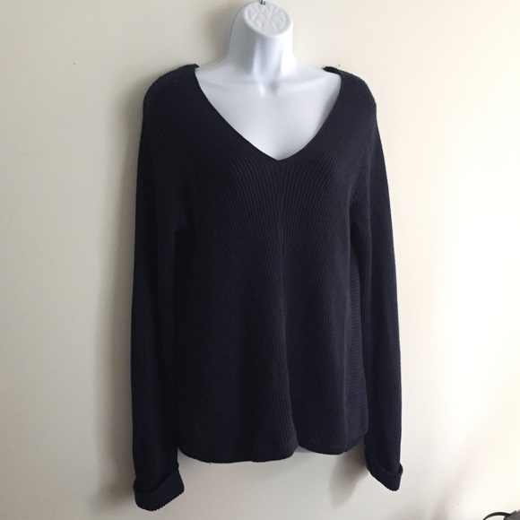 Wide V-Neck Sweater top - Picture 2 of 4